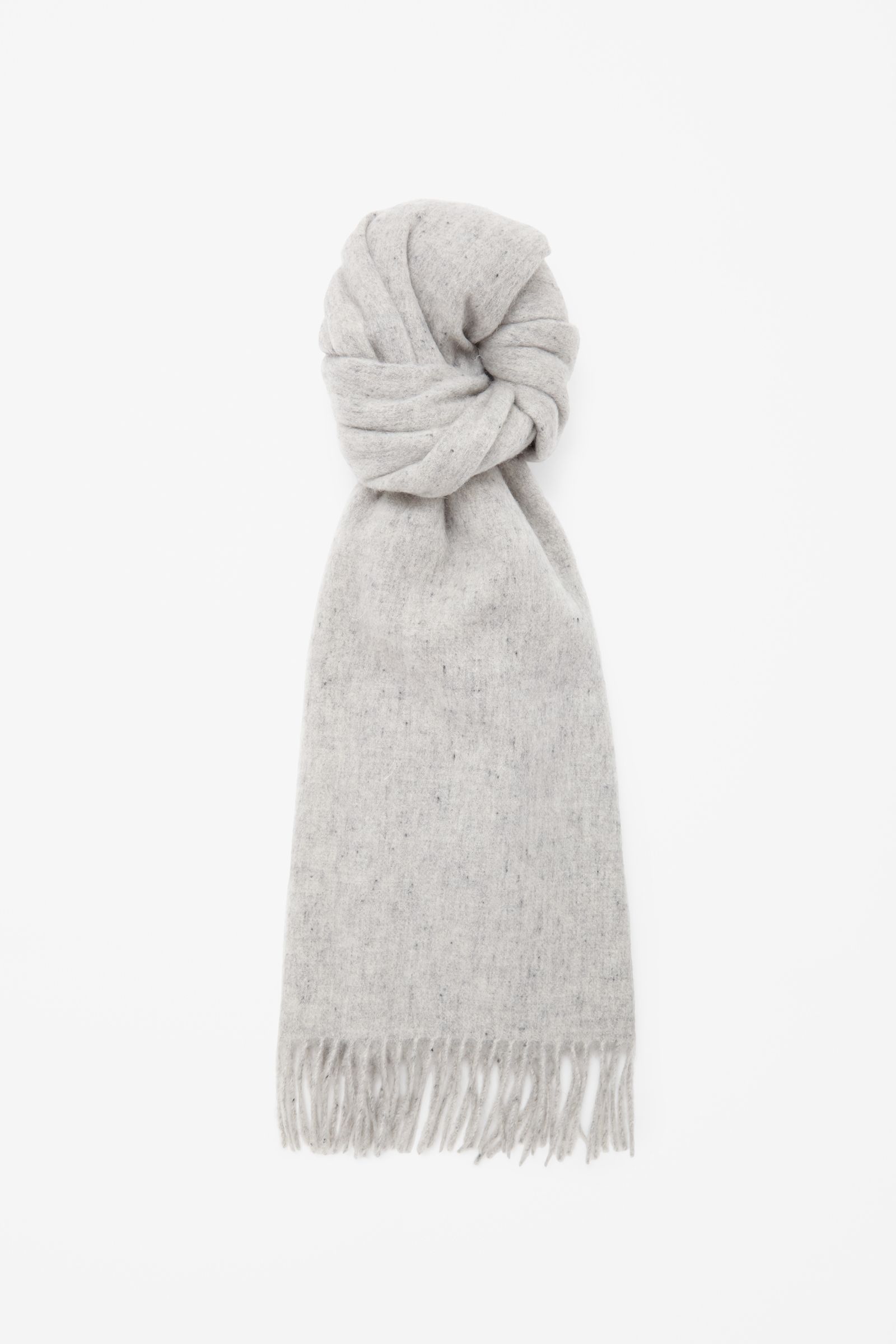 COS SPECKLED WOOL-CASHMERE SCARF
