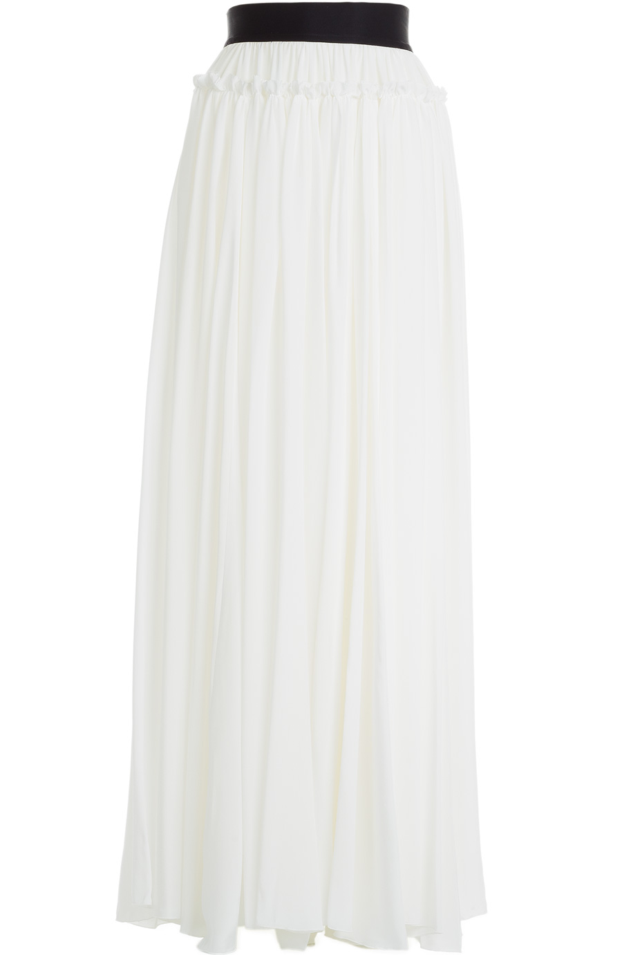 FAITH CONNEXION Pleated Silk Maxi Skirt