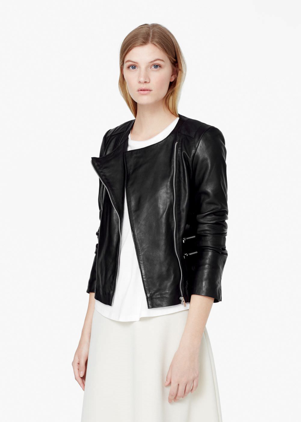 ZIPPED BIKER JACKET