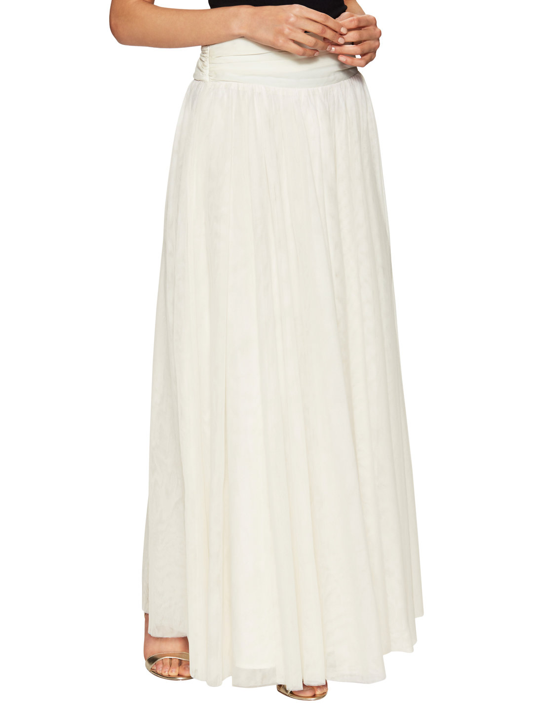 The Letter Maxi Skirt with Bow Back