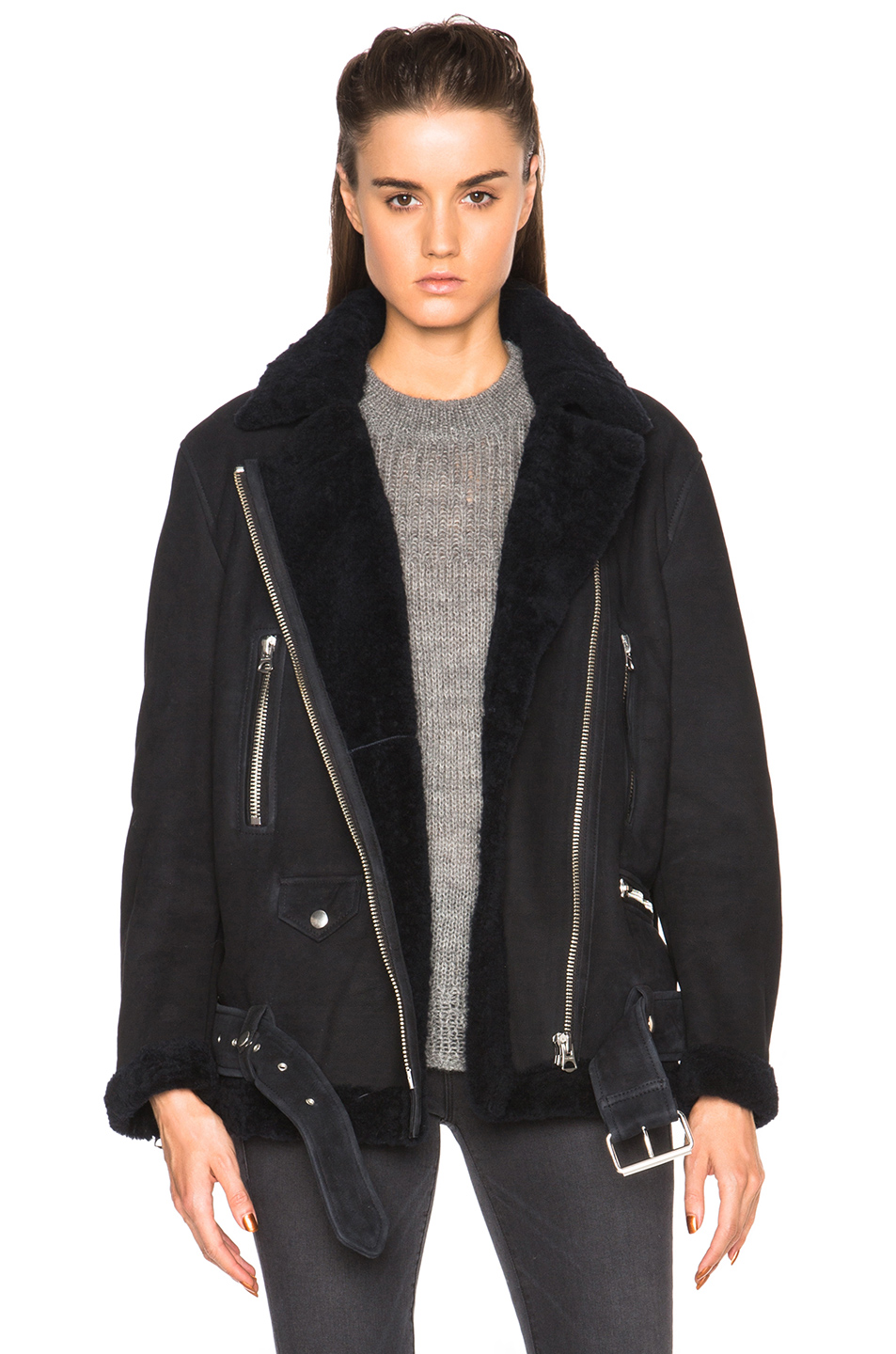 ACNE STUDIOS MORE LAMB SHEARLING JACKET