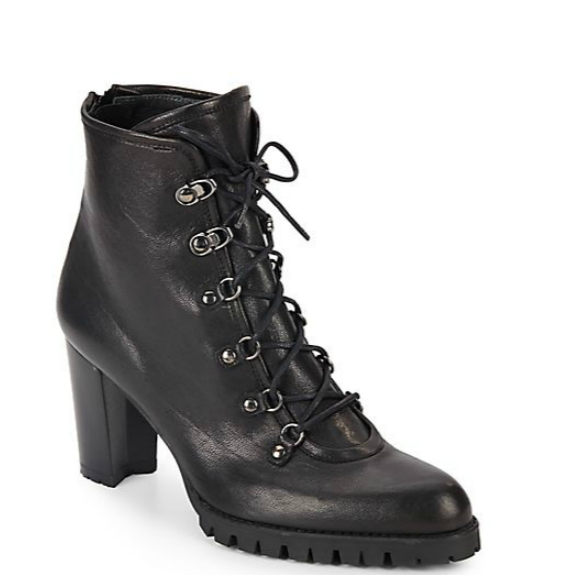  Stuart Weitzman Mackinac Lace-Up Leather Boots