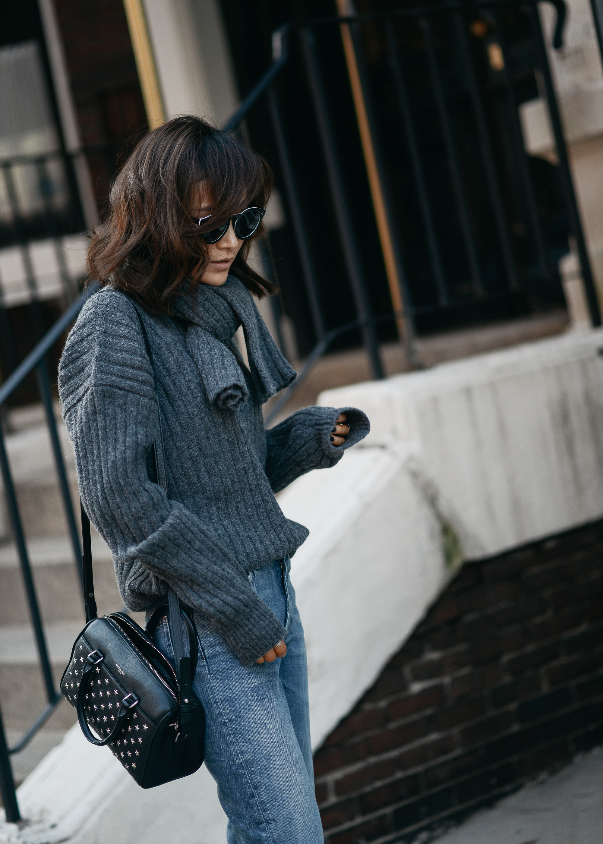 J.W. Anderson Chunky Scarf-Tie Sweater