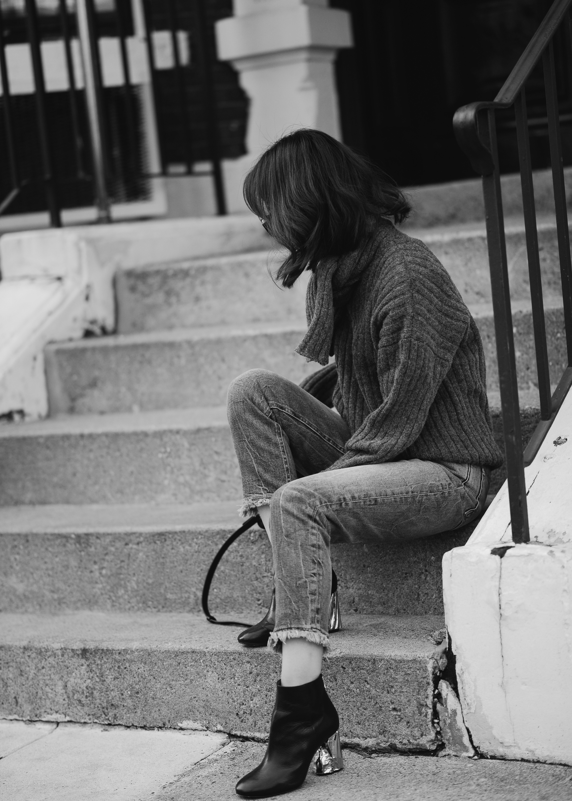 J.W. Anderson Chunky Scarf-Tie Sweater